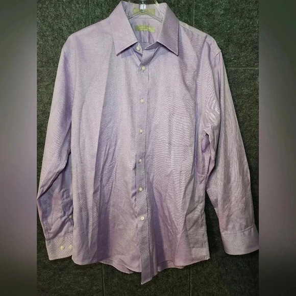 Nordstrom Other - Nordstrom Trim Fit Men's Long Sleeve Cotton Button Shirt  Lavender  16/32-33